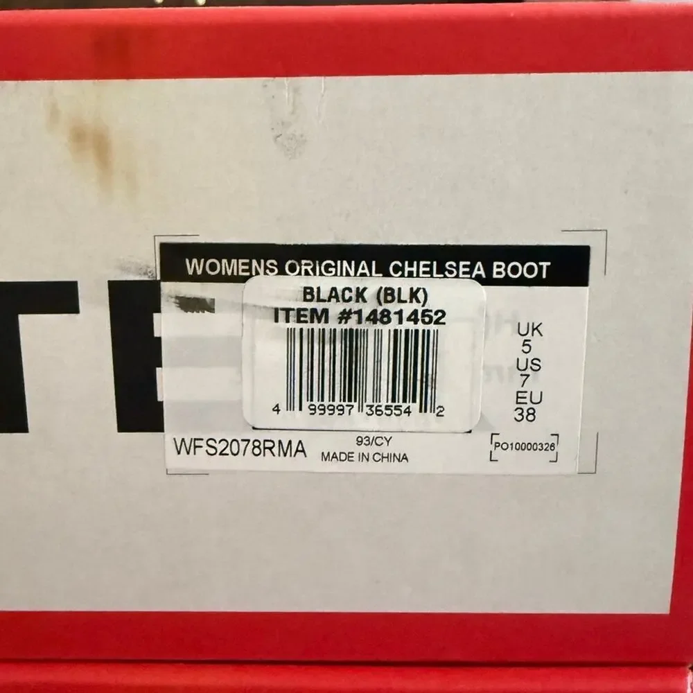 NIB• Women's Hunter Original Chelsea Black Boots Size: 7